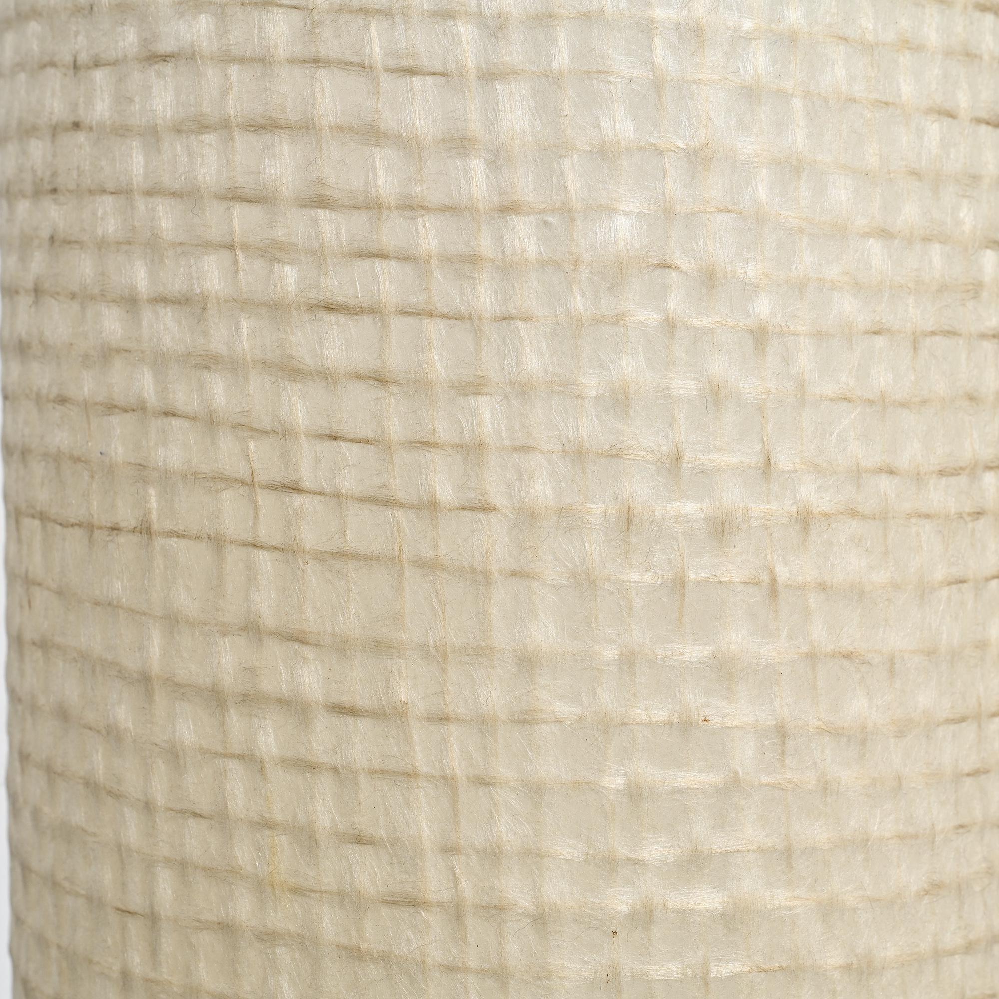Lampadaire « Rocket » en bois, laiton et fibres, vers 1960