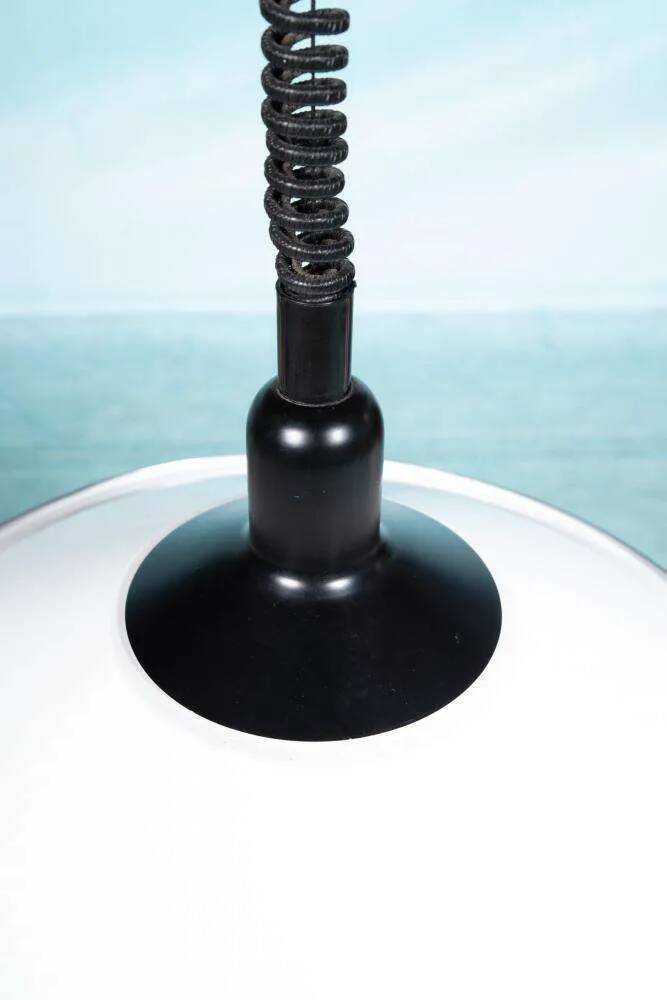 1970s Swedish minimalist Scandinavian suspension lamp with a pull switch.