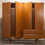 Scandinavian teak cabinet 1960 with mounting plan