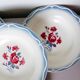 4 vintage Digoin Sarreguemines soup plates, Nina Rosa model 2008158