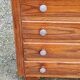 Vintage oak chest of drawers from the 50s compass feet 4 drawers