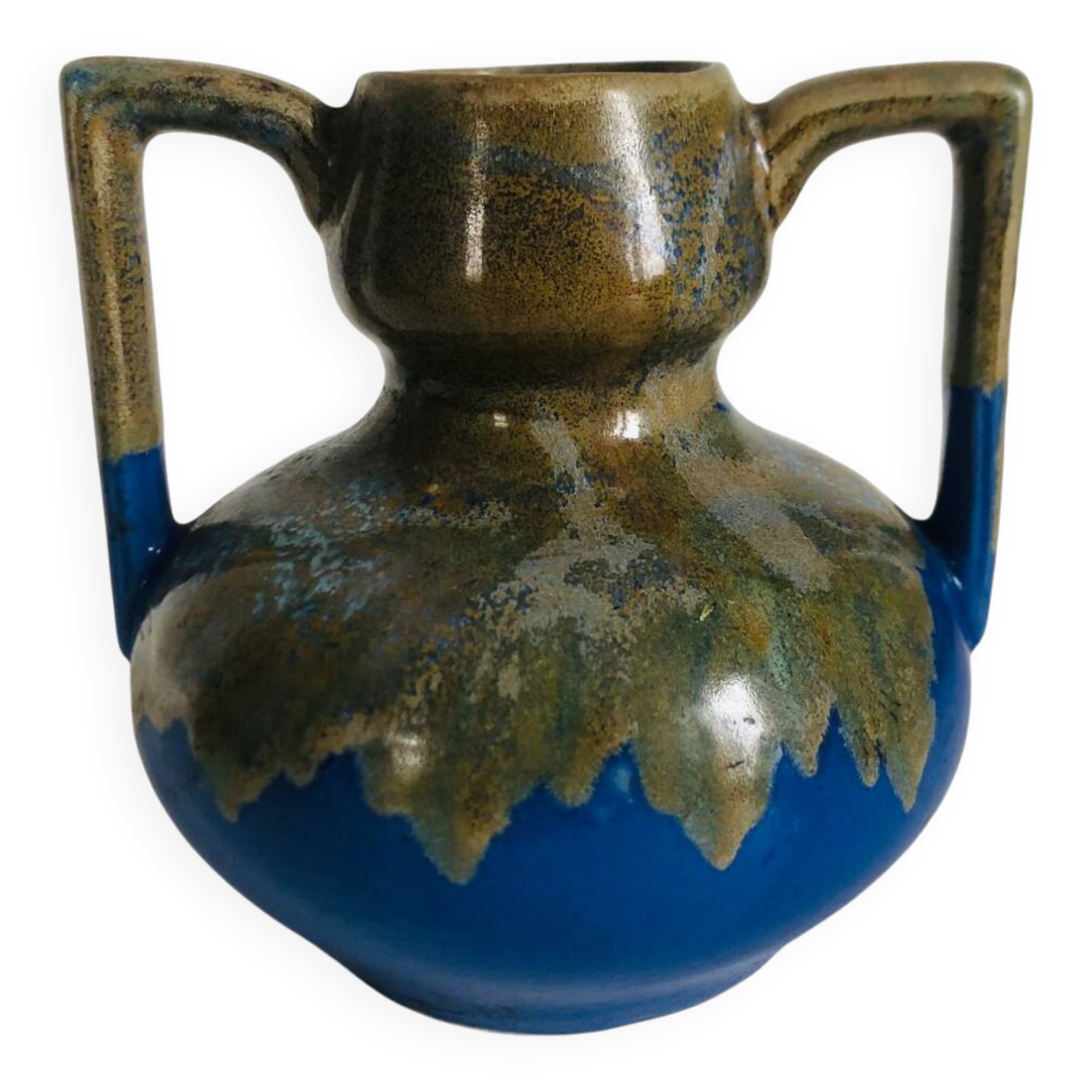 Art Deco stoneware vase signed Alpho by Alphonse Mouton
