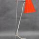 Lampe de table en chrome rouge Josef Hurka, Tchécoslovaquie années 1970