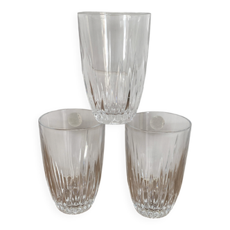 Set of 3 water glasses, Flanders Crystal, Austria model