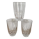 Set of 3 water glasses, Flanders Crystal, Austria model
