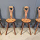 Vintage brutalist heart shaped chairs, 1960s