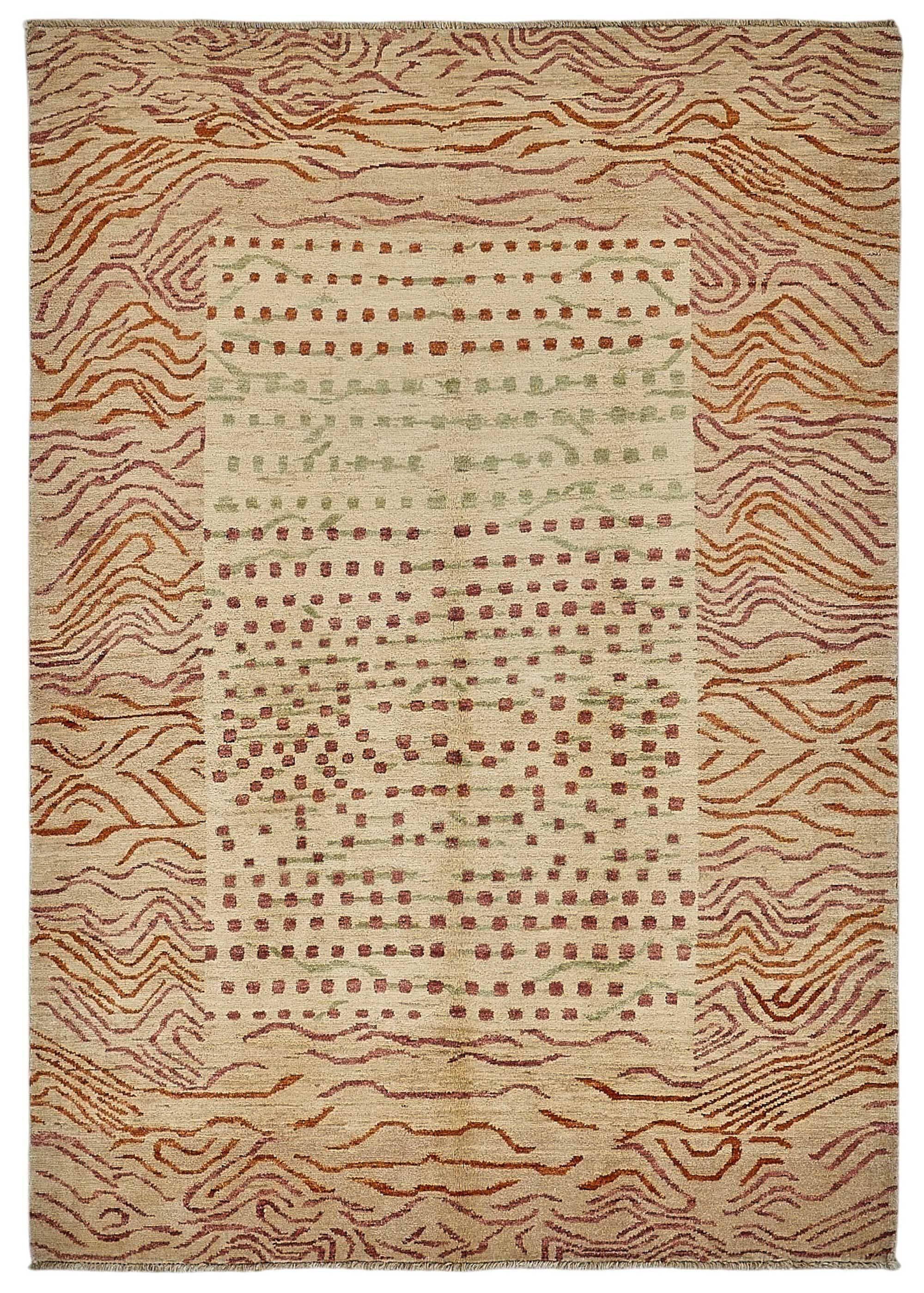 Tapis Oushak en laine noué à la main, 165 cm x 231 cm