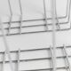 Vintage chrome-plated metal basket in Space Age 1980s design – silver storage for magazines, throws, 37x42x34 cm