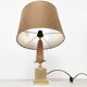 Lampe de table en maïs vintage française, années 1970