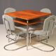 Czech Functionalist Dining room set by Robert Slezák, 1940s