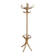 Porte-manteau en bois cintré vintage dans le style Thonet, porte-manteau des années 50