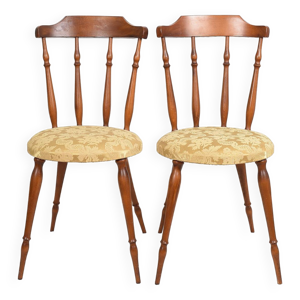 Paire de chaises en bois