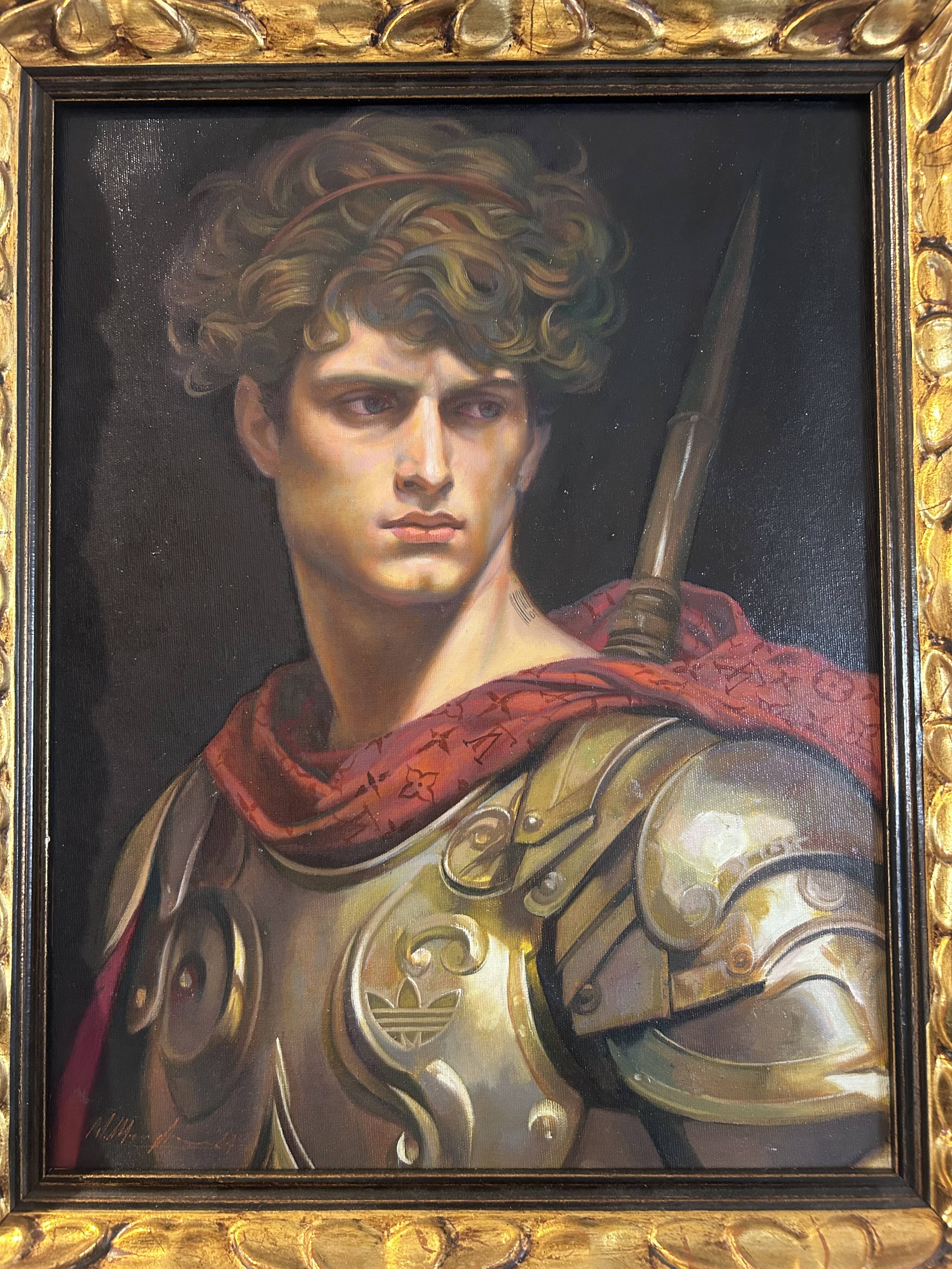 Oil painting by Mauro Maugliani (47 by 38.5).