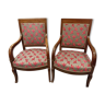 Paire de fauteuils époque restauration