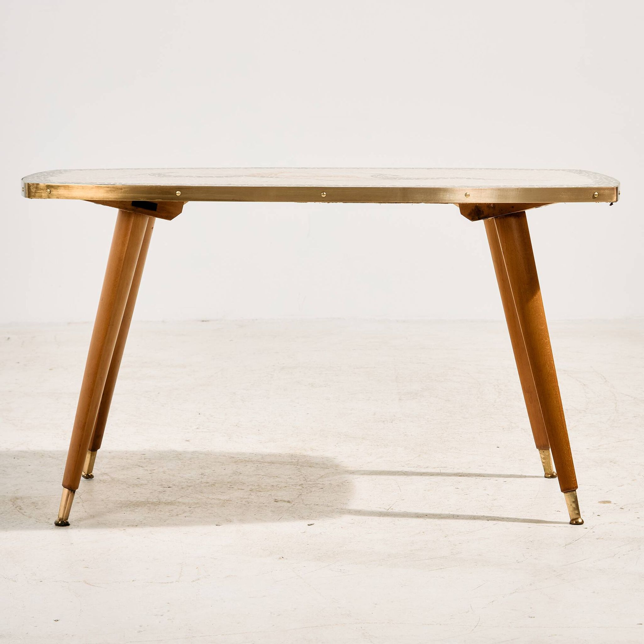 Table basse avec plateau en mosaïque
