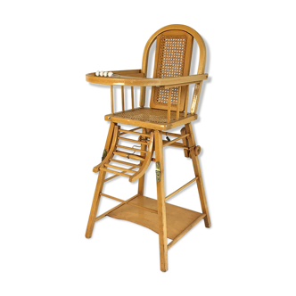 Vintage wood and caning Chair