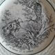 Six plates for dessert Fables de la Fontaine Digoin Sarreguemines