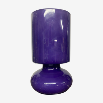 Purple Lykta Ikea bedside lamp