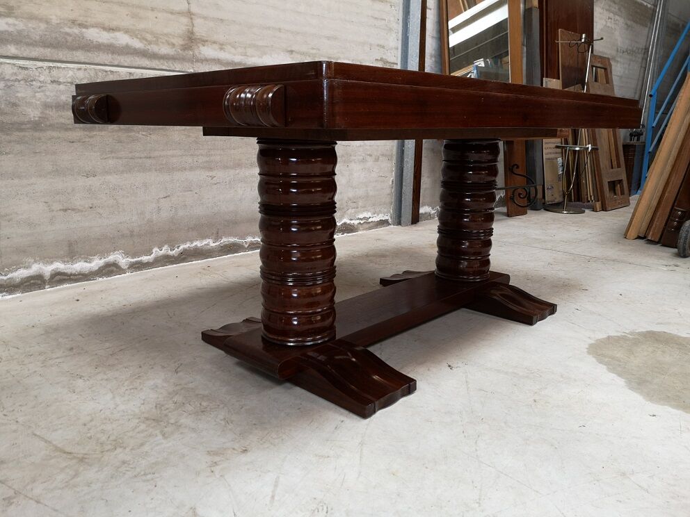 Mahogany desk by Gaston Poisson 1930 1940