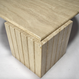 Travertine coffee table by Roche Bobois France 1970