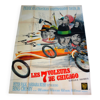 Original cinema poster "The 7 Thieves of Chicago" 1964 Frank Sinatra 120x160 cm