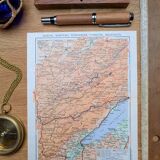 Imprimée en 1955, Morteau, Pontarlier, Yverdon, Neuchâtel