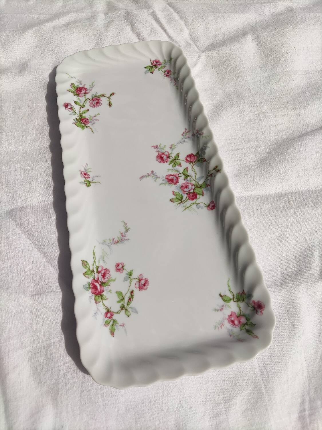 Limoges Haviland porcelain cake dish, Sylvie model
