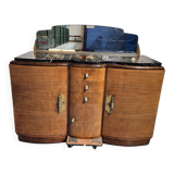 Marble top sideboard with mirror