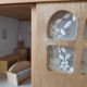 Wooden dollhouse, revamped, furnished, vintage French