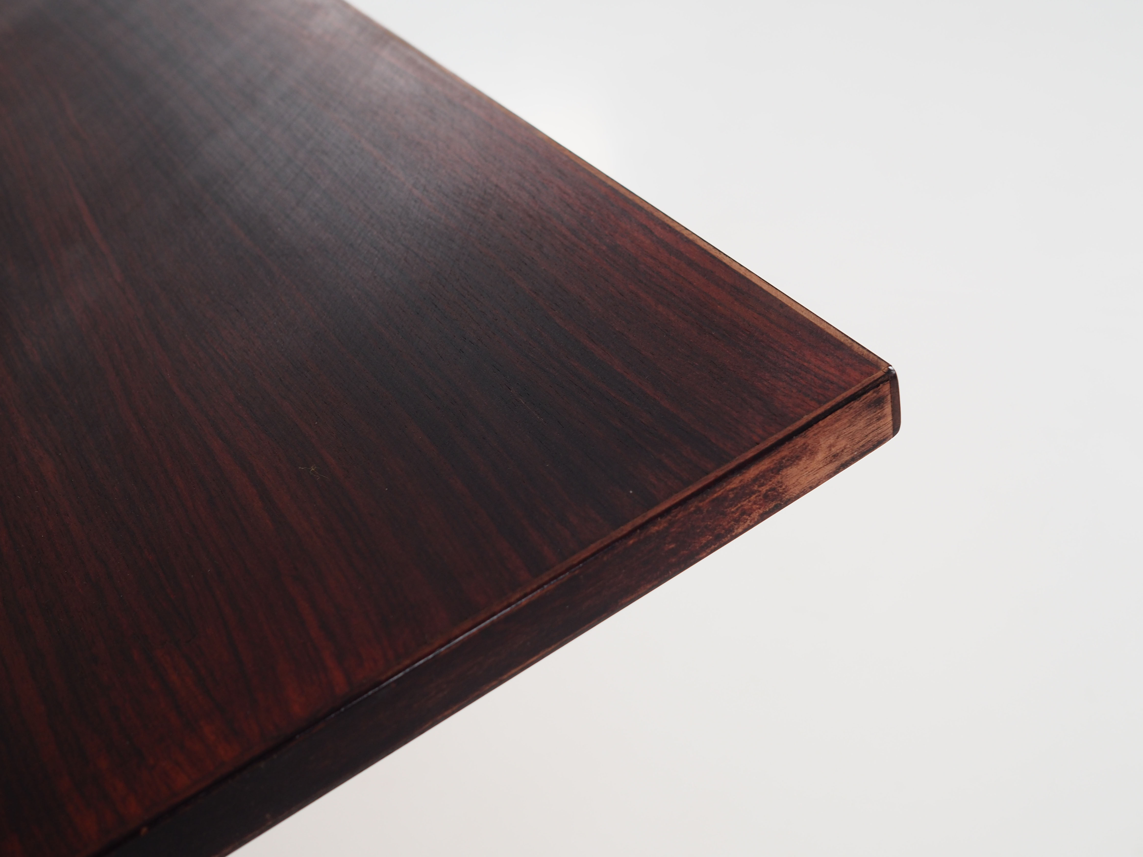Desk, chrome construction, rosewood top, Scandinavian design