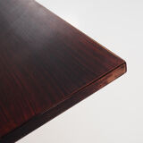 Desk, chrome construction, rosewood top, Scandinavian design