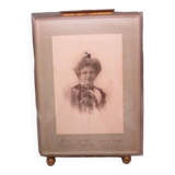 Old frame in brass and beveled glass