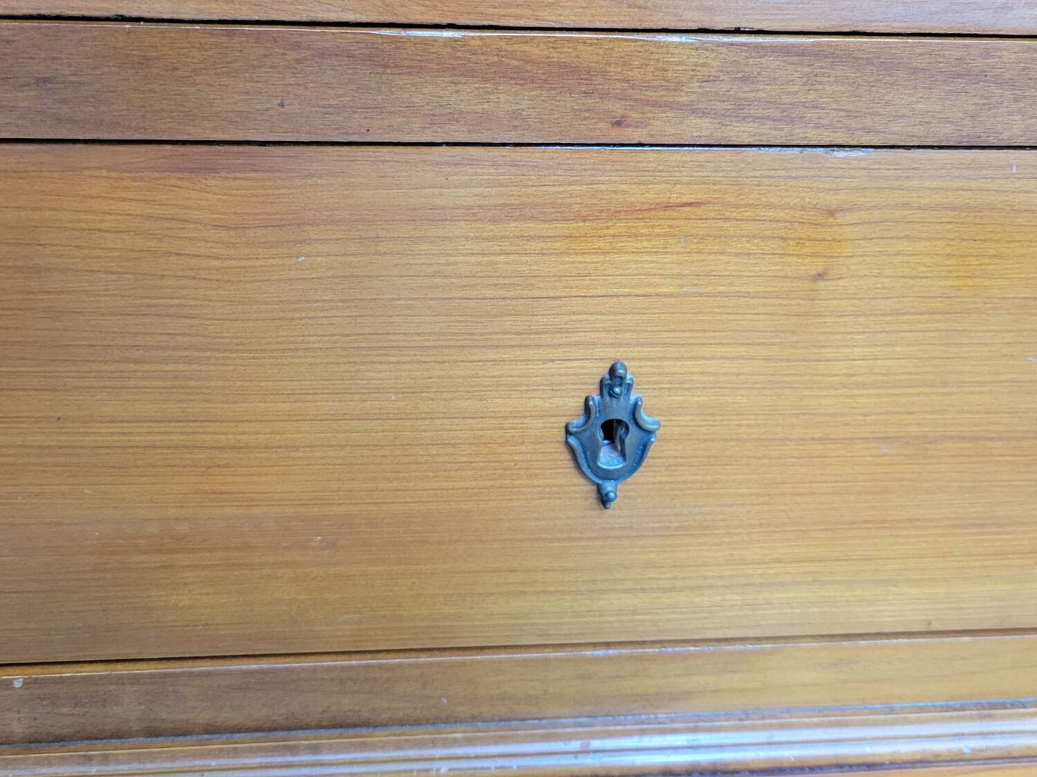 Louis Philippe cherry chest of drawers with lock