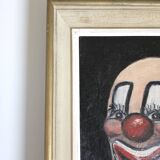 Oil portrait Clown 1979 signed