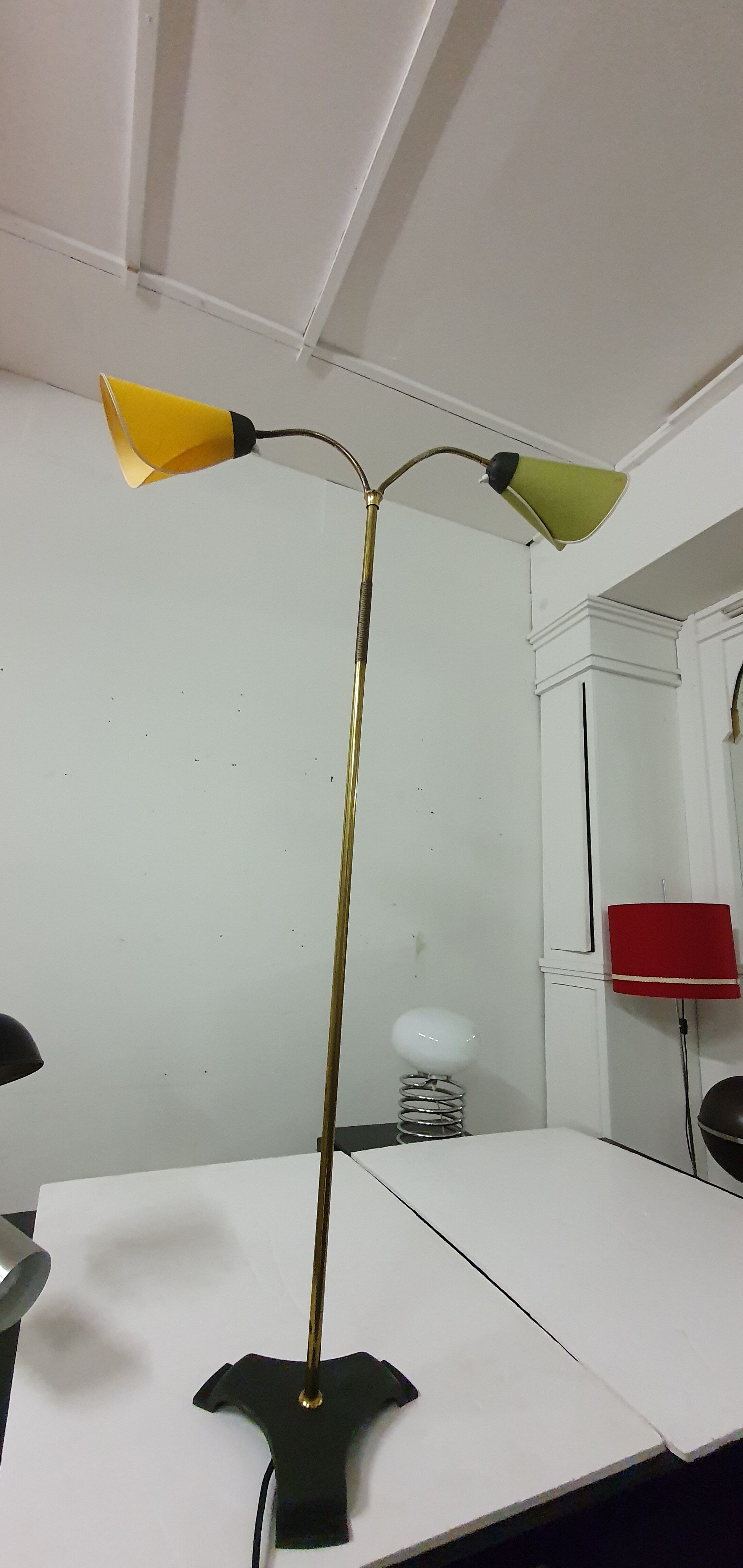 Adjustable floor lamp from the 1950s to 1960s
