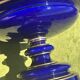 Monumental vase in blue Sèvres porcelain with gilding, architectural style.