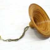 Suspension vintage en bambou, années 1970