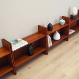 Set of teak bookcases, Danish design, 1970s, production: Denmark