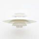 Danish white form light pendant lamp, 70’s