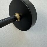 Old blue enamelled industrial wall light