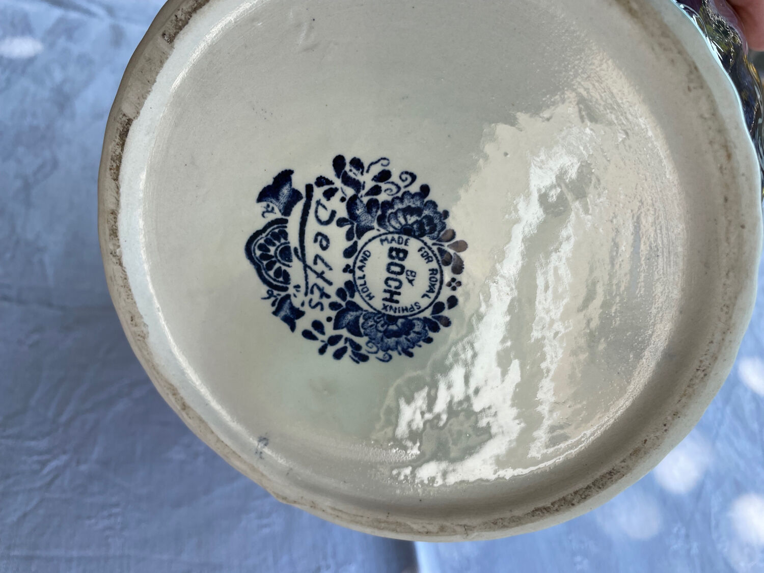 Delftware vase by Boch Royal Sphinx