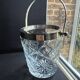 Ice Bucket – Cut Crystal and Silver Metal