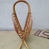 Rattan magazine holders