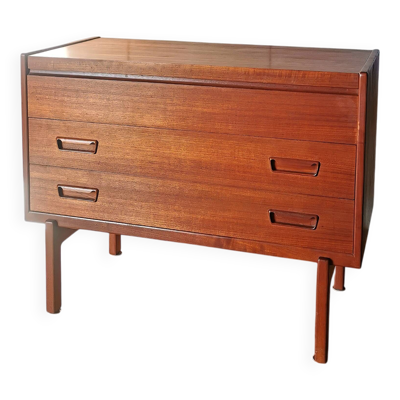 Coiffeuse-commode scandinave en teck par arne wahl iversen pour brenderup