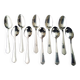 10 Silver-plated teaspoons, Regency Style
