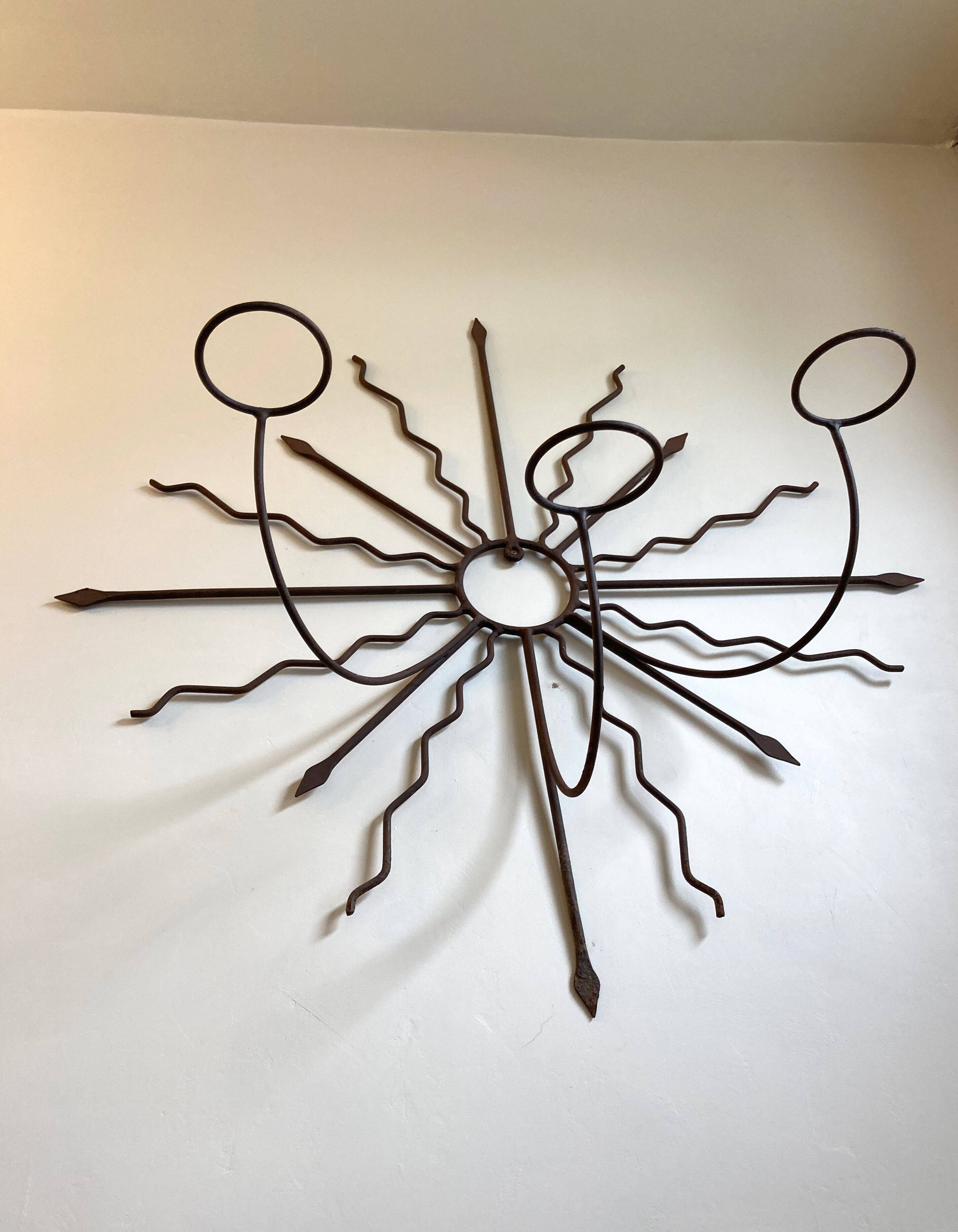 Wrought iron wall plant door