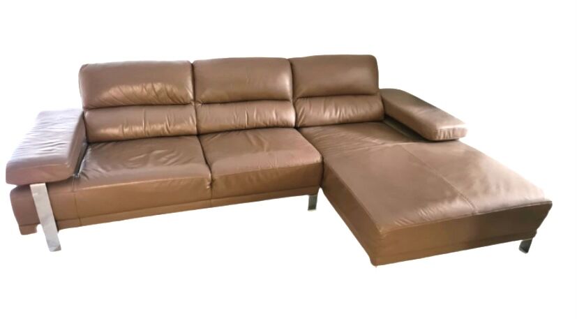 Leather corner sofa