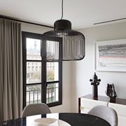 Paire de suspensions design  inedit noir