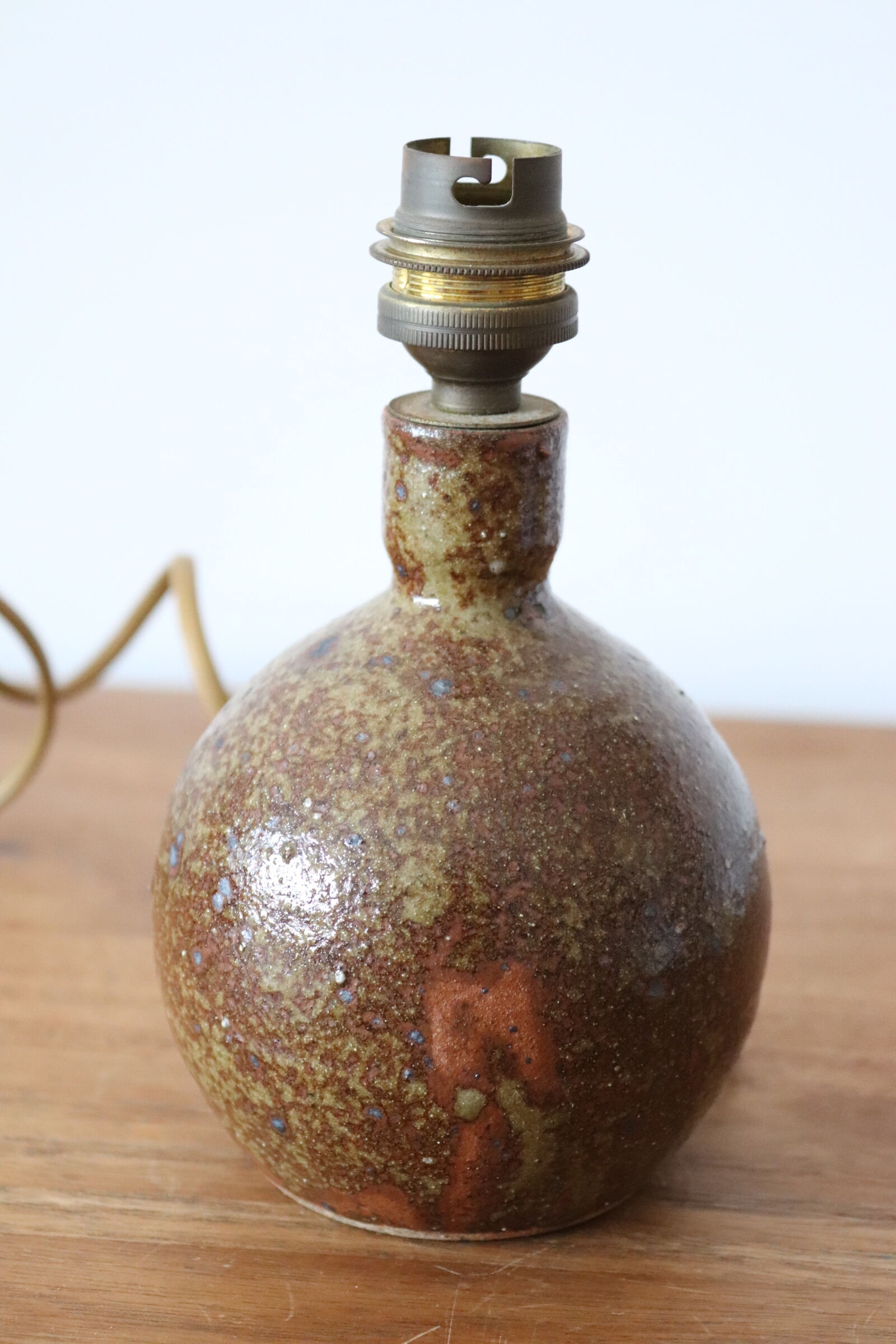 Stoneware ball lamp 60s