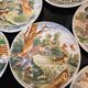 Set of 6 dessert plates Sarreguemines DV - Vintage Hunting Decor (1920)